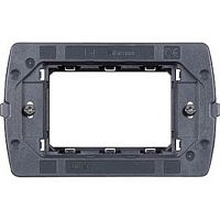 Суппорт на винтах Legrand BTicino LivingLight 3 модуля пластик  картинка